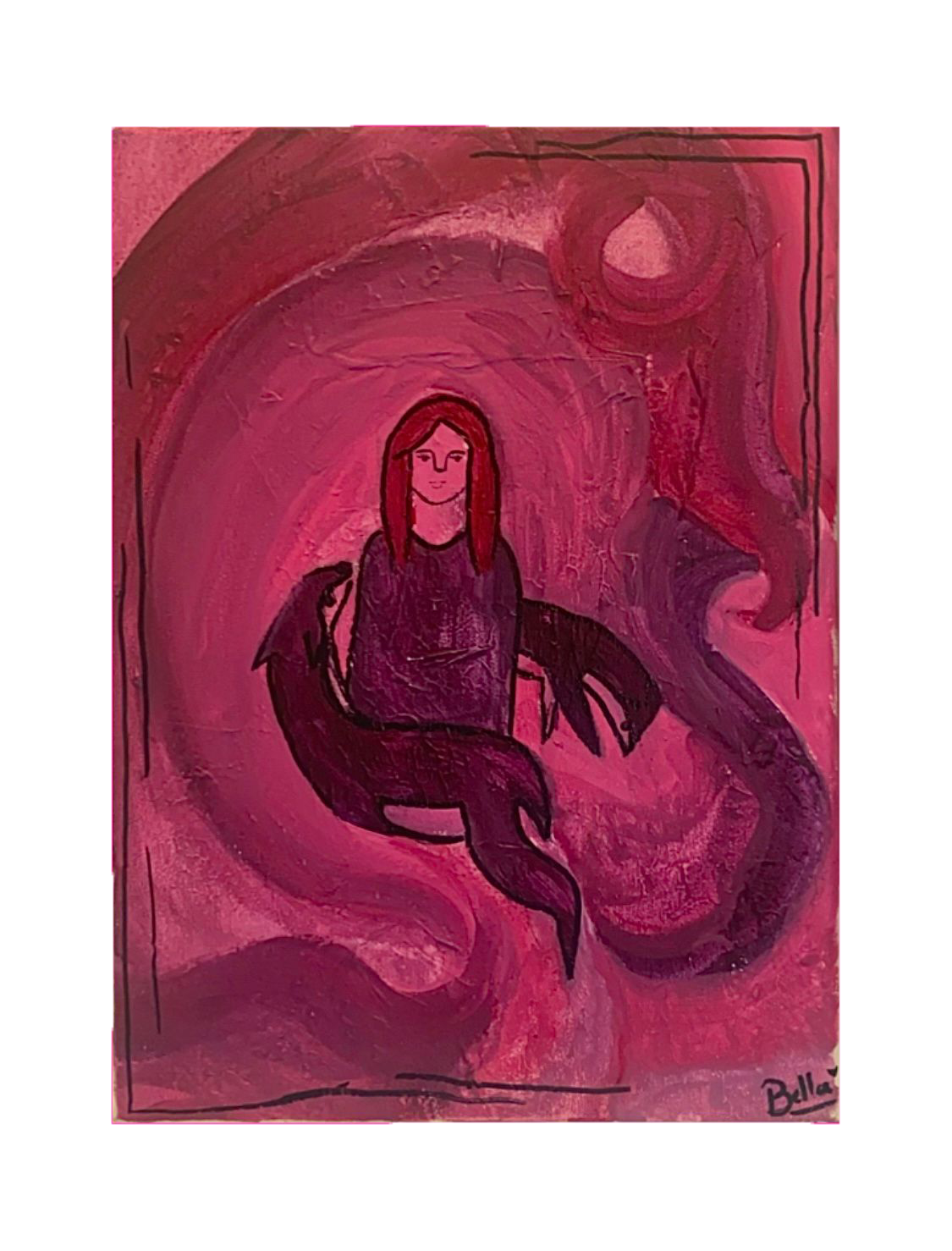 Girl with Wolves